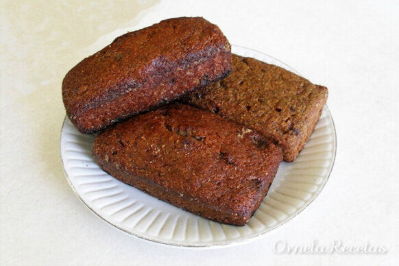 Budincitos de Banana Vegano. Ornela Recetas.