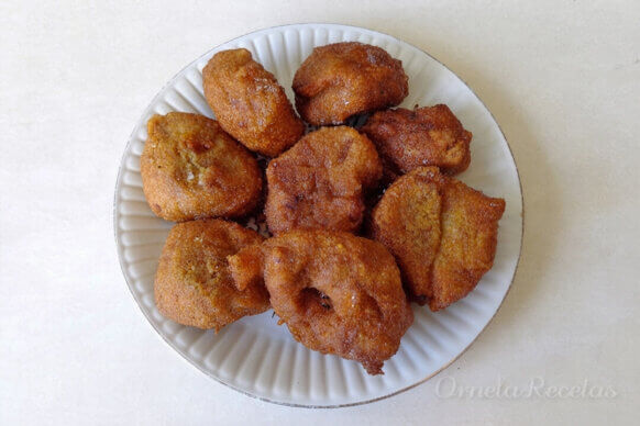 Buñuelos dulces de Calabaza. Ornela Recetas.
