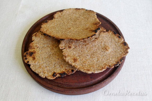 Chapati (Pan plano). Ornela Recetas.
