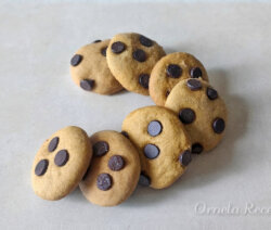 Galletitas con chips de chocolate sin gluten. Ornela Recetas.