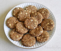 Galletitas de Avena, Algarroba y Limón. Ornela Recetas.