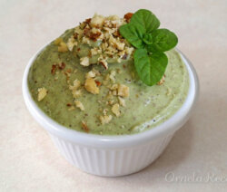 Helado vegano de Menta. Ornela Recetas.