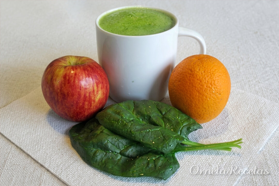 Jugo verde de Espinaca