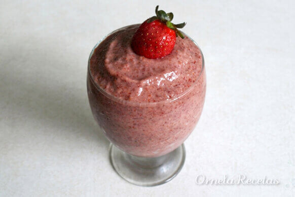 Mousse de Frutilla. Ornela Recetas.