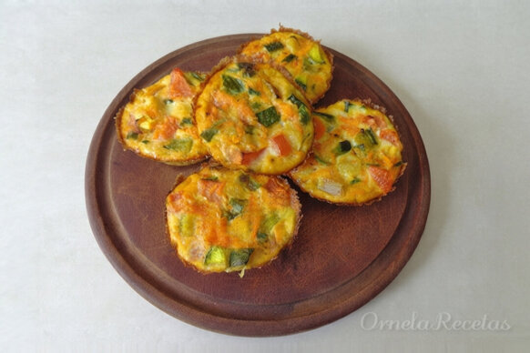 Muffins de Vegetales. Ornela Recetas.