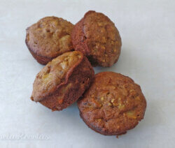 Muffins integrales de Manzana. Ornela Recetas.