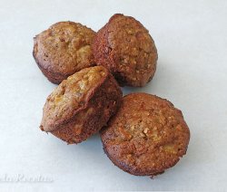 Muffins integrales de Manzana. Ornela Recetas.