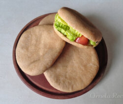 Pan Pita (Árabe) integral. Ornela Recetas.
