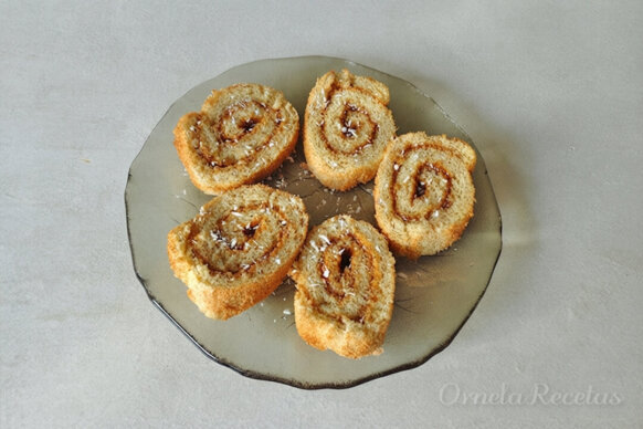Pionono integral dulce. Ornela Recetas.