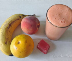 Refrescante jugo frutal. Ornela Recetas.