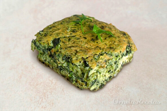 Soufflé de Papa y Espinaca. Ornela Recetas.