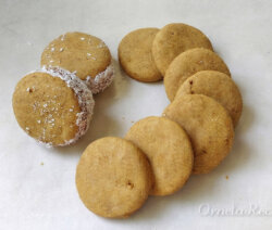Tapitas veganas para alfajores. Ornela recetas.