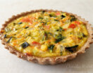 Tartita integral de vegetales