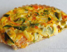 Tartita integral de vegetales