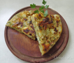 Tortilla de Papa sin huevo. Ornela Recetas.