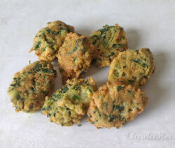 Croquetas de Okara y Espinaca. Ornela Recetas.