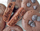 Galletitas sin gluten con pasta de maní y chocolate