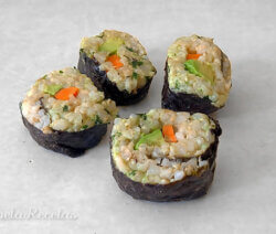 Sushi vegano con Yamani. Ornela Recetas.