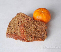 Budín integral de Mandarina. Ornela Recetas.