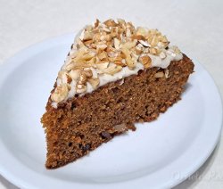 Carrot Cake integral con crema de cajú. Ornela Recetas