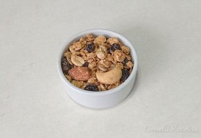 Granola con miel y pasta de maní