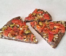 Pizza de Sarraceno sin gluten. Ornela Recetas
