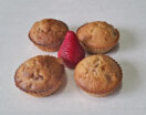 Muffins de Frutilla con Harina de Almendras