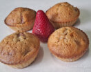 Muffins de Frutilla con Harina de Almendras